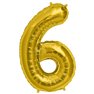 Baloane Folie Mari cu Cifre 0-9 Gold - 34"/86cm, Northstar Balloons, 1 buc