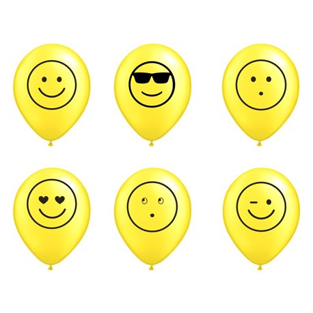 Baloane latex inscriptionate Emoticon, Radar GI.EMOTICON