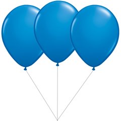 Buchet din 3 baloane latex albastre cu heliu, Gemar BB.G90.BLUE
