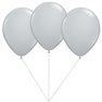 Buchet din 3 baloane latex silver cu heliu, Gemar BB.G90.SILVER