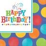 Servetele de masa pentru petrecere - Happy Birthday, 33 cm, Amscan 513680, Set 16buc