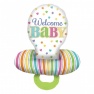 Balon folie figurina Suzeta Welcome Baby- 55 x 73cm, Amscan 30952