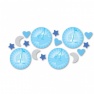 Confeti bleu pentru botez, Amscan 997306