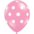 Baloane latex roz inscriptionate Big Polka Dots, Radar GI.DOTS.ROZ