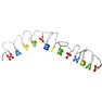 Ghirlanda luminoasa Happy Birthday cu LED - 2.30m, Radar 57/8011