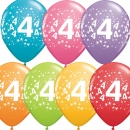 Baloane latex 10" inscriptionate Cifra 1 Asortate, Radar GI90.LMA