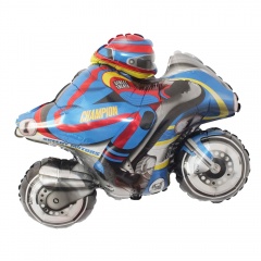 Balon folie figurina Motocicleta de Curse, Amscan 29502