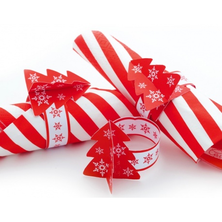 Inel servetele pentru Craciun, Radar 45497, Set 6 buc