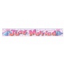 Banner Folie Just Married 3.63 m, Amscan, 992960, 6 buc