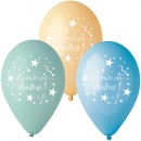 Baloane inscriptionate - La multi ani, Andrei, 12 buc