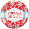 Folie 45 cm "Merry & Bright", Qualatex 18945