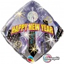 Folie 45 cm " Happy New Year ", Qualatex 54149