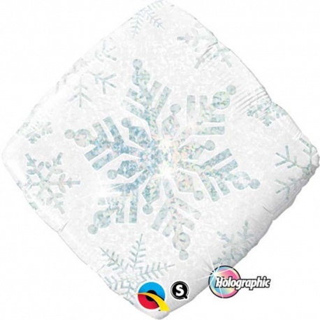 Folie 45 cm Fulg de Zapada, Qualatex 40091