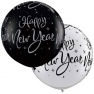 Balon latex Jumbo 3'/91 cm Happy New Year, Q 40192