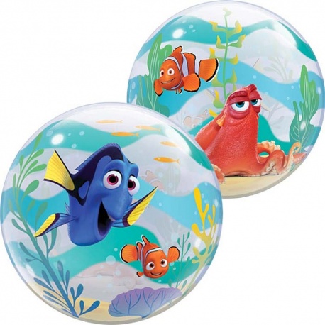 Balon Bubble 22"/56cm Qualatex, Finding Dory, 44146
