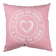 Perna decorativa I love my home - roz, 40 x 40 cm, Radar 190241