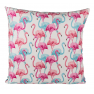Perna decorativa cu pasari Flamingo, 40 x 40 cm, Radar 190240