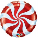 Balon Folie 45 cm Acadea cu Alb si Rosu, Qualatex 64329