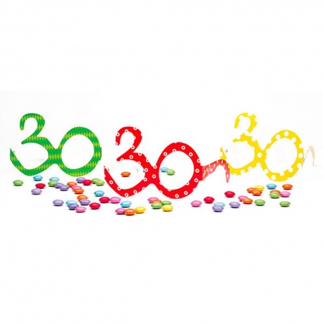 Ochelari party carton - 30 ani, Radar 50116, Set 6 buc