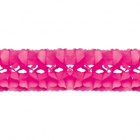 Ghirlanda decorativa hartie roz - 5 m x 18 cm, Radar 54133