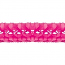 Ghirlanda decorativa hartie roz - 5 m x 18 cm, Radar 54133