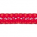 Ghirlanda decorativa hartie rosie - 5 m x 18 cm, Radar 54151