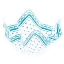 Bol ornamental bleu cu buline pentru candy bar - 13 x 13 cm, Radar 60757