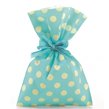 Punga cadou buline - blue/ vernil, Radar 856PCCK4NVM, 25 x 40 cm