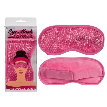 Masca pentru fata cu bilute din gel, roz, 22 cm, Radar 10/5148, 1 buc