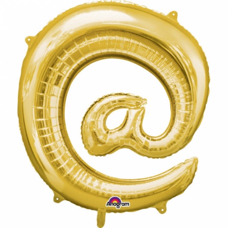 Balon Folie Simbol @ Auriu - 41 cm, Amscan 33065