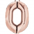 Balon Folie Mare Cifra 0 Rose Gold - 91 cm, Amscan 36190