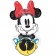 Balon Folie Figurina Minnie Rock The Dots - 50 x 86 cm Amscan 33124
