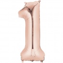 Balon Folie Mare Cifra 1 Rose Gold - 86 cm, Amscan 36210