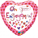 Balon Folie 45 cm On Your Engagement, Qualatex 51171