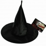 Palarie neagra de vrajitoare pentru petrecere Halloween, Radar 98/2056, 1 buc