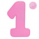 Decoratiune hartie 1st birthday sclipici - 36 x 23 cm, Radar 50105