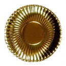 Farfurii petrecere carton aurii 23 cm, Radar 62152, Set 10 bucati