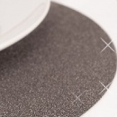 Suport farfurie gri cu sclipici pentru sarbatori - 33 cm, Radar 45503, set 4 bucati