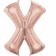 Balon Folie Mare Litera X Rose Gold - 68 x 88 cm, Amscan 36587