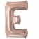 Balon Folie Mare Litera E Rose Gold - 53 x 81cm, Amscan 36568