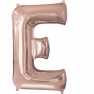 Balon Folie Mare Litera E Rose Gold - 53 x 81cm, Amscan 36568