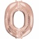 Balon Folie Mare Litera O Rose Gold - 66 x 83cm, Amscan 36578