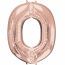 Balon Folie Mare Litera O Rose Gold - 66 x 83cm, Amscan 36578