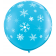 Balon Jumbo Albastru Fulgi de Nea, Q 18793