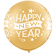 Balon latex Jumbo 3'/91 cm Happy New Year, Q 19174