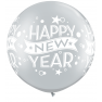 Balon latex Jumbo 3'/91 cm Happy New Year, Q 19173