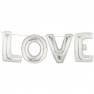 Pachet litere LOVE 41 cm argintiu, Anagram