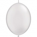 Balon Cony Pearl White, 6 inch (15 cm), Qualatex 90268