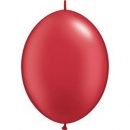 Balon Cony Pearl Ruby Red, 6 inch (15 cm), 10 buc, Qualatex 90476