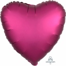 Balon folie inima 45 cm Satin Luxe Pomegranate, Amscan 36828